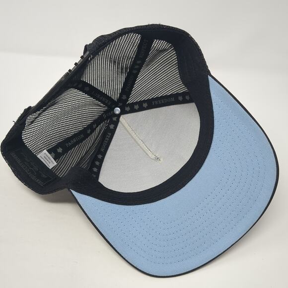 Greyson Clothiers Snapback Mesh Back Trucker Hat Black Embroidered Wolf Logo - Picture 7 of 10